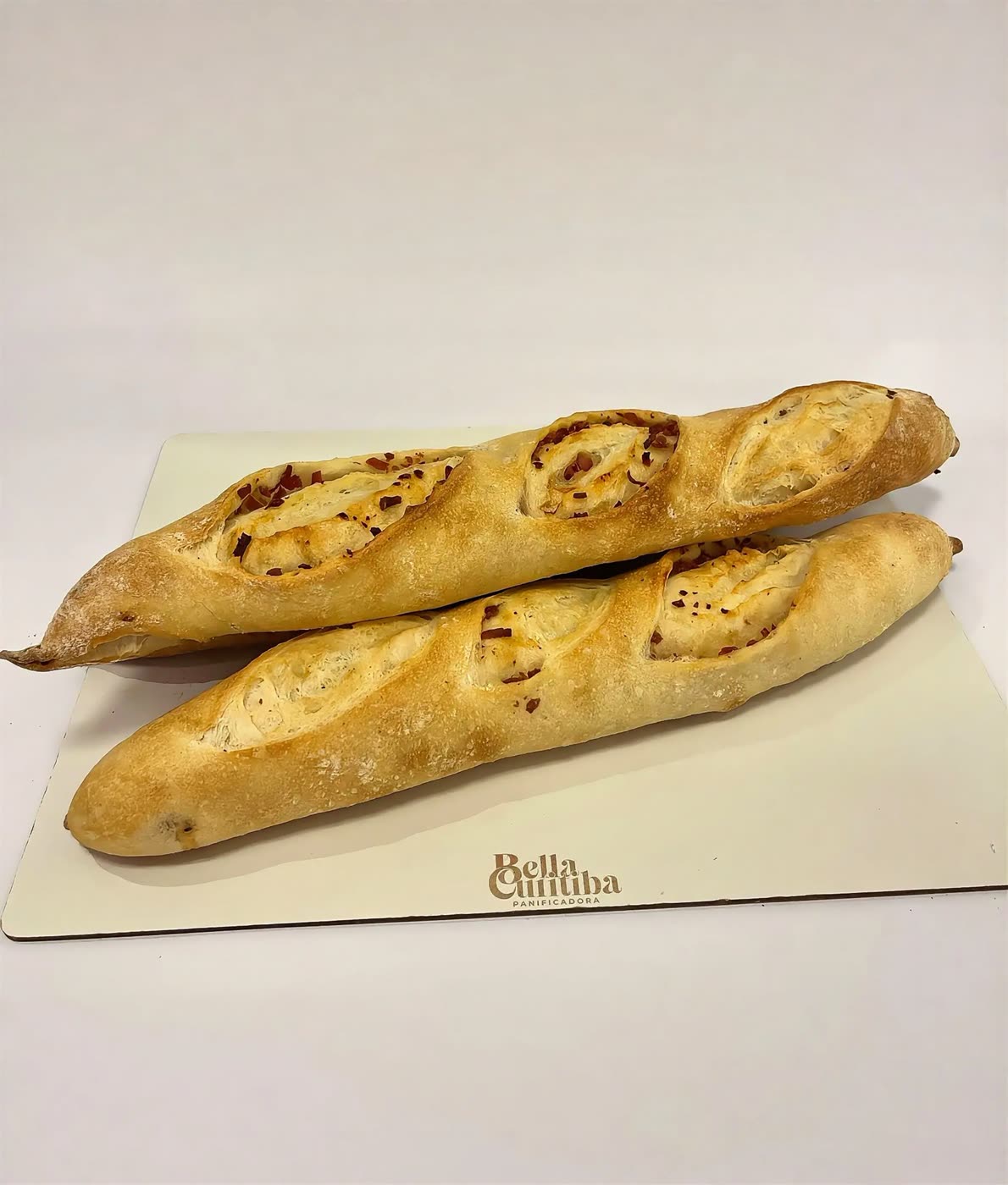 Baguetes recheadas de fermentação natural